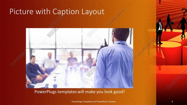 Picture with Caption presentation slide layout
