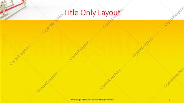 Title Only presentation slide layout
