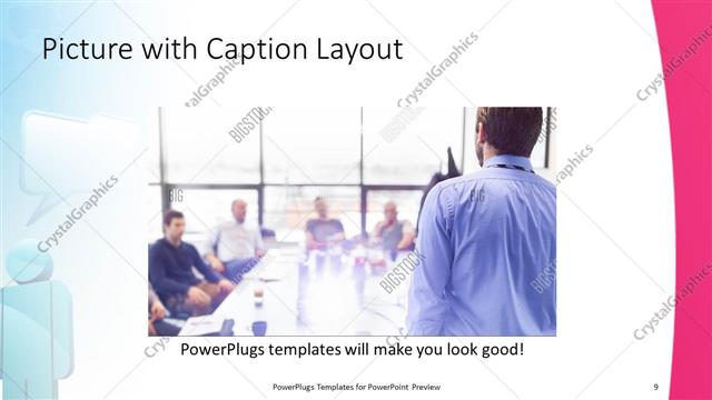 Picture with Caption presentation slide layout