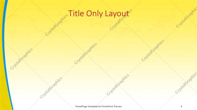Title Only presentation slide layout