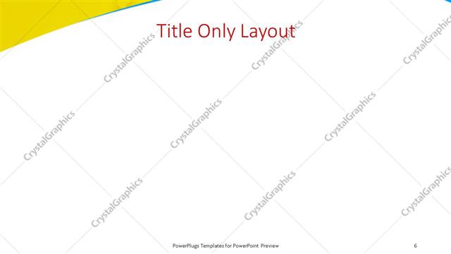 Title Only presentation slide layout