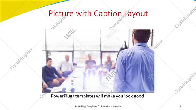 Picture with Caption presentation slide layout