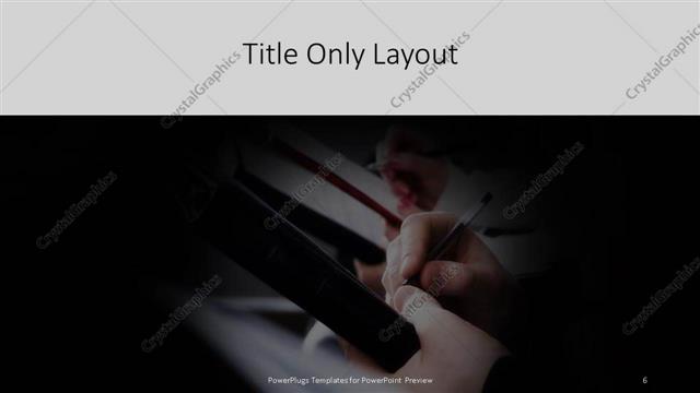 Title Only presentation slide layout