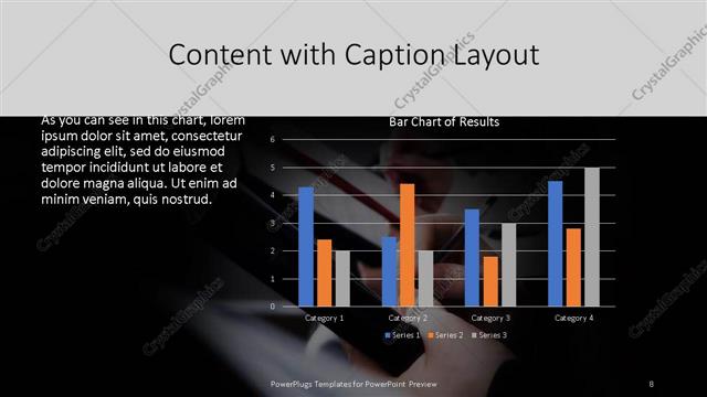 Content with Caption presentation slide layout
