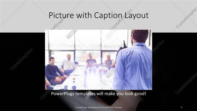 Picture with Caption presentation slide layout