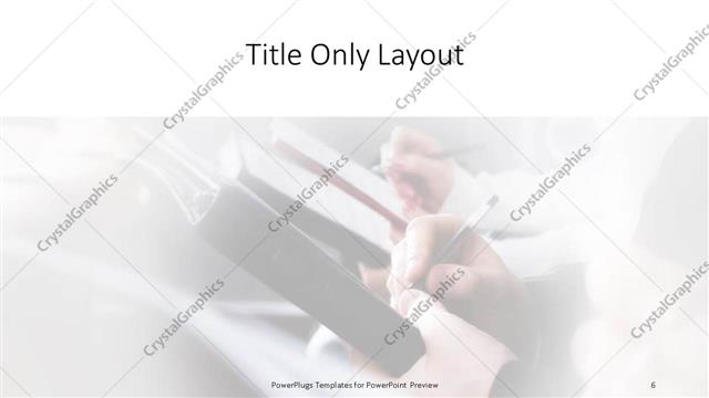 Title Only presentation slide layout