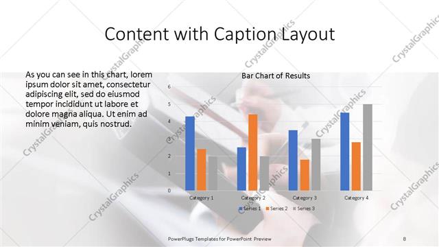 Content with Caption presentation slide layout