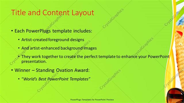 Title and Content presentation slide layout