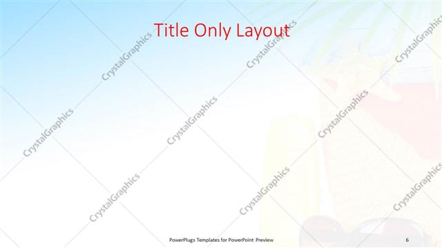 Title Only presentation slide layout