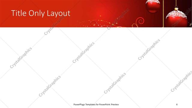 Title Only presentation slide layout