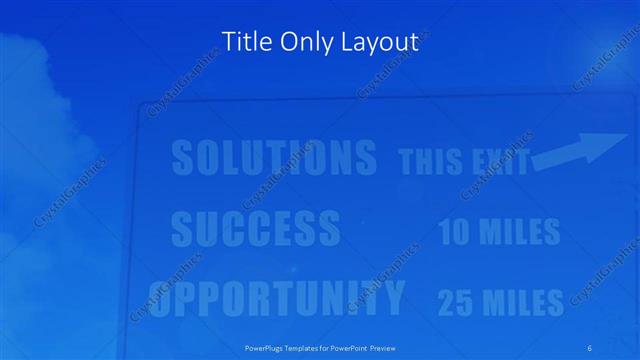 Title Only presentation slide layout