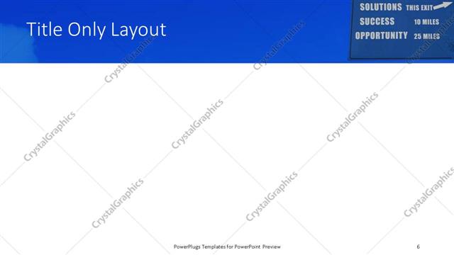 Title Only presentation slide layout