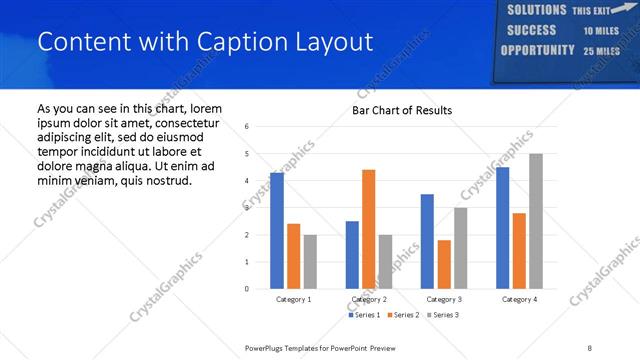 Content with Caption presentation slide layout