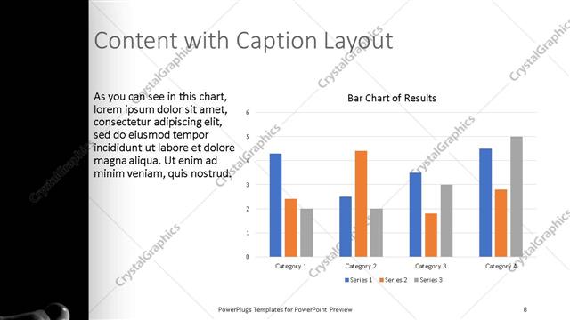 Content with Caption presentation slide layout