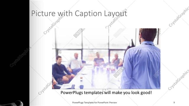 Picture with Caption presentation slide layout