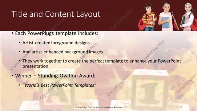 Title and Content presentation slide layout