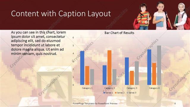 Content with Caption presentation slide layout