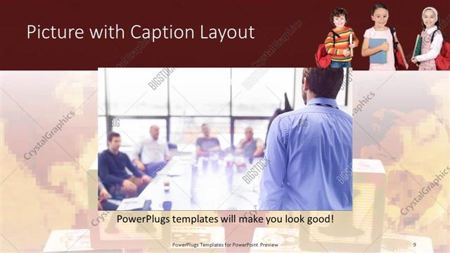Picture with Caption presentation slide layout