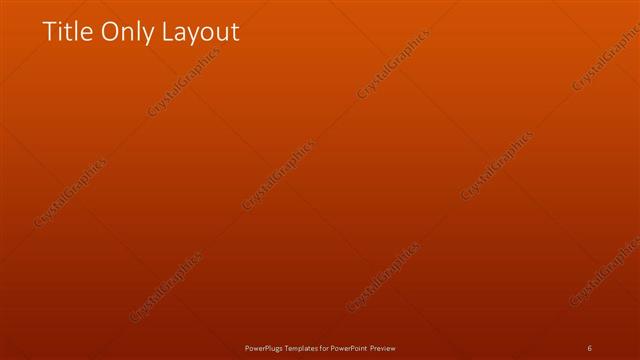 Title Only presentation slide layout