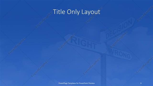 Title Only presentation slide layout