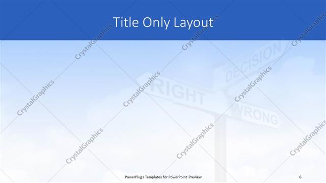 Title Only presentation slide layout