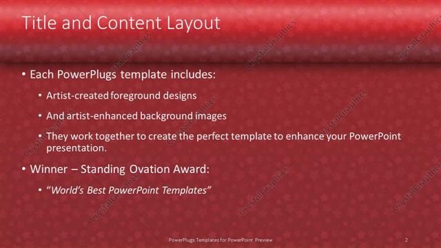 Title and Content presentation slide layout