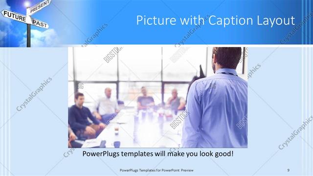 Picture with Caption presentation slide layout