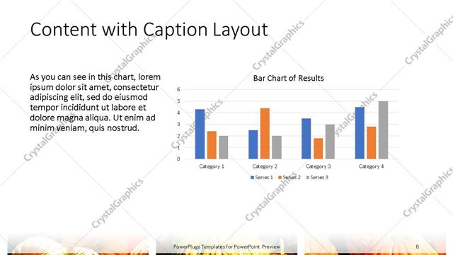 Content with Caption presentation slide layout