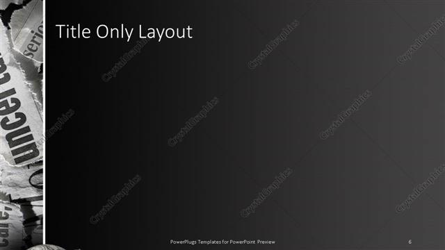 Title Only presentation slide layout