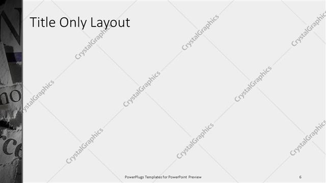 Title Only presentation slide layout