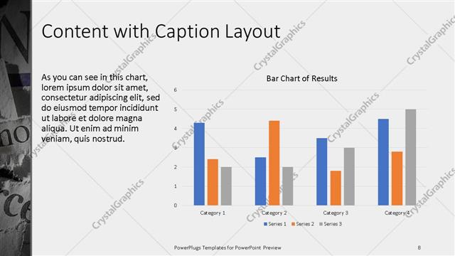 Content with Caption presentation slide layout