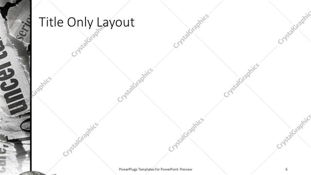 Title Only presentation slide layout