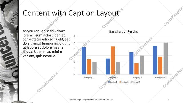 Content with Caption presentation slide layout