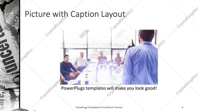 Picture with Caption presentation slide layout