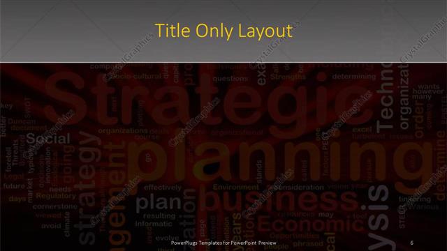 Title Only presentation slide layout
