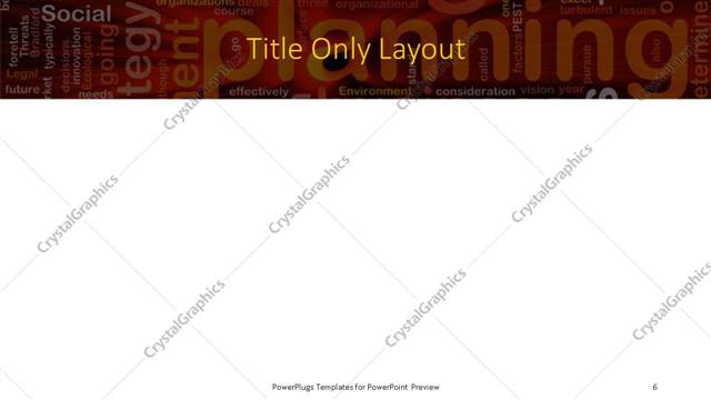 Title Only presentation slide layout