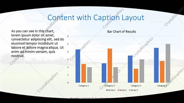 Content with Caption presentation slide layout