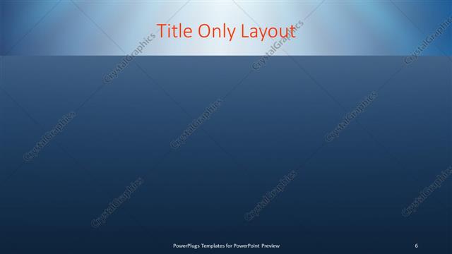 Title Only presentation slide layout