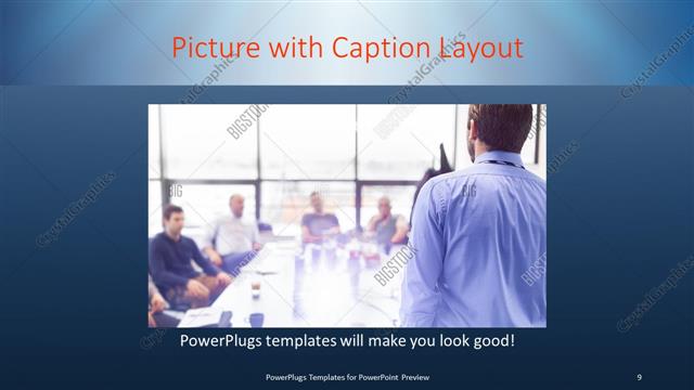 Picture with Caption presentation slide layout