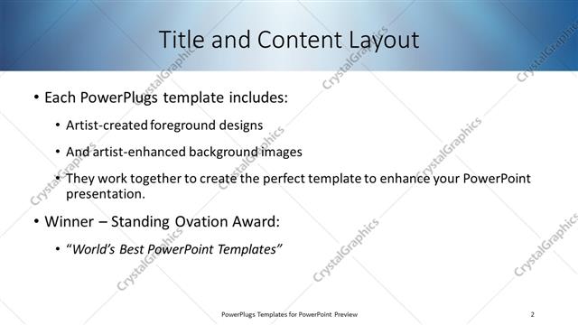 Title and Content presentation slide layout
