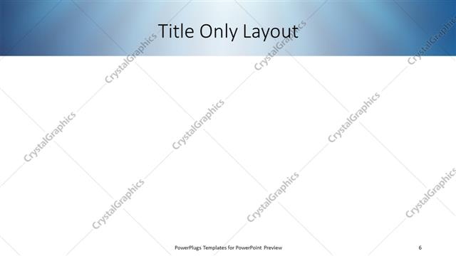 Title Only presentation slide layout
