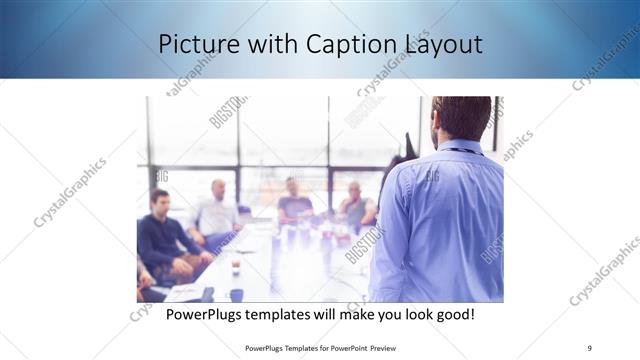 Picture with Caption presentation slide layout