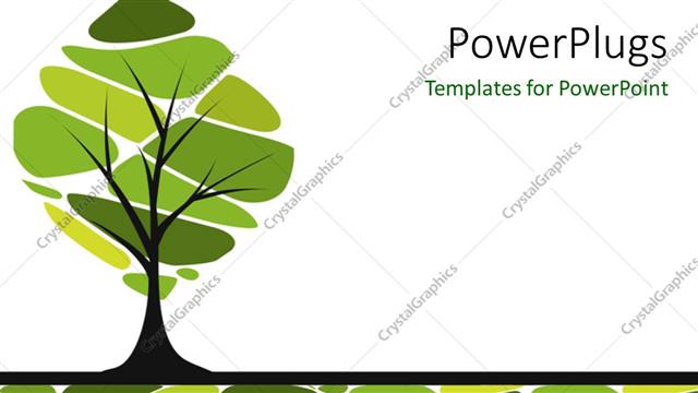  Presentation with stylized - Vector card design with stylized trees