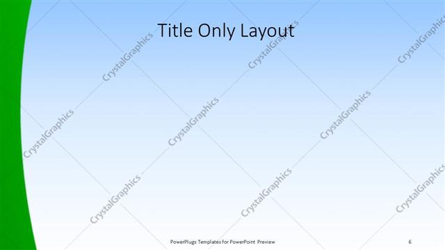 Title Only presentation slide layout