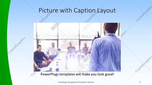 Picture with Caption presentation slide layout