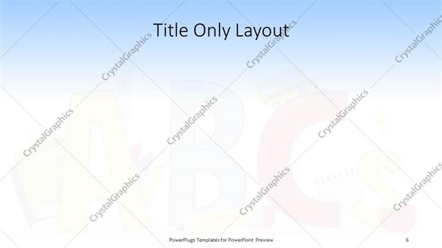 Title Only presentation slide layout