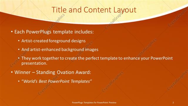Title and Content presentation slide layout