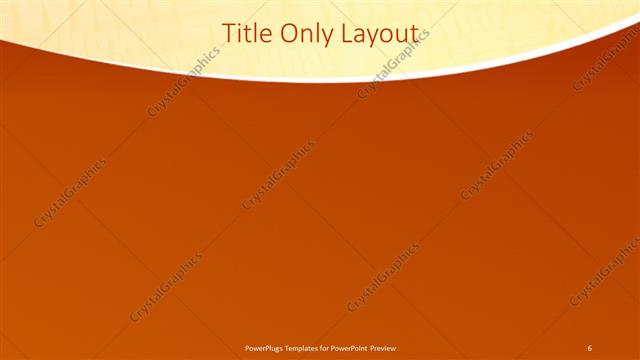 Title Only presentation slide layout