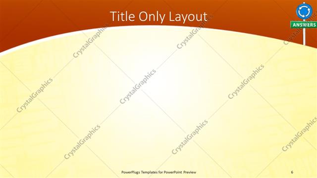 Title Only presentation slide layout