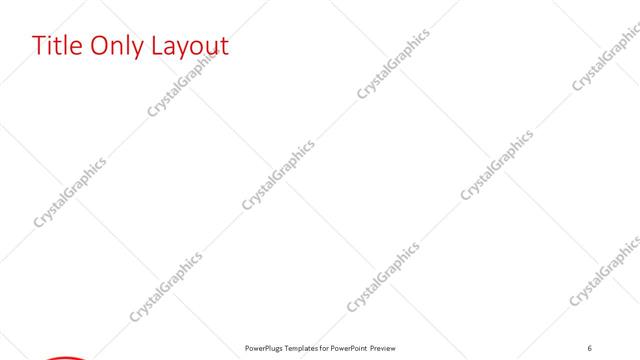 Title Only presentation slide layout